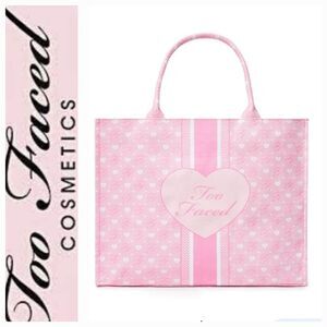 Too Faced Hearts Canvas Tote Bag